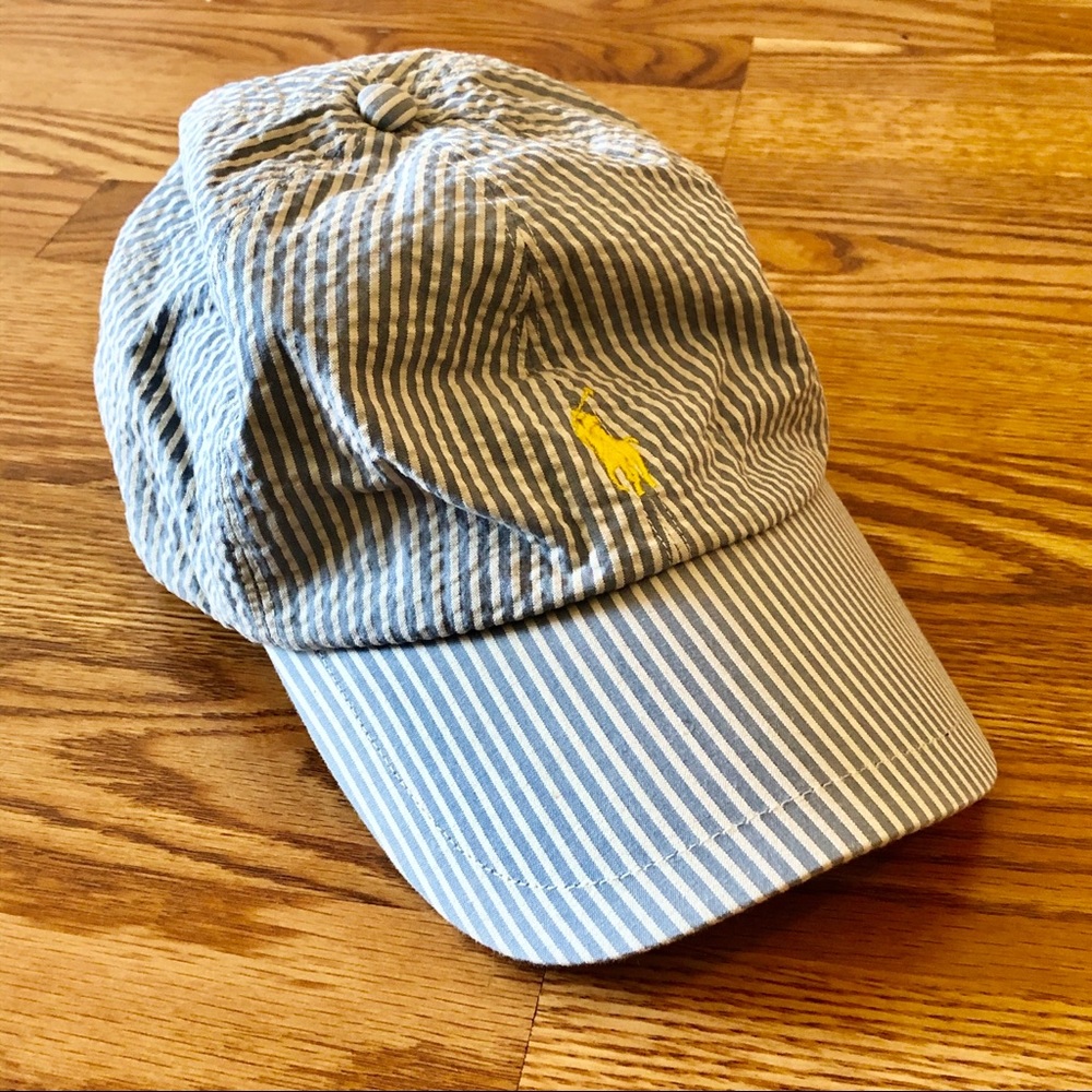 Polo Ralph Lauren Blue Stripe Baseball Cap OS